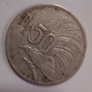 uang koin 50 rupiah silver