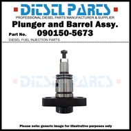 Pump Element Plunger and Barrel Assembly 5673 090150-5673 for Mitsubishi Fuso Canter 4D34