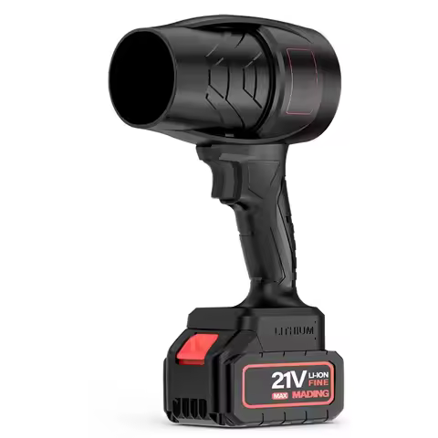 Portable Cordless Leaf Blower - 21V High-Power Lithium Battery Turbo Fan - For Dust, Leaves, Water B