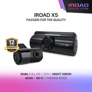 IROAD X5 | FHD 2CH Dash Cam | Wi-Fi & App, Parking & Event Recording