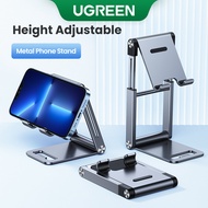 UGREEN Phone Holder Stand Aluminum Cell Phone Tablet Stand Support Mobile Phone Compatible for iPhone 14/13/12/Xiaomi/Samsung/Huawei