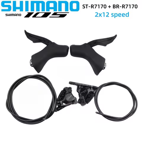 SHIMANO 105 R7170 Di2 Series 2x12 Speed BR-R7170 ST-R7170 Hydraulic Disc Brake Caliper Dual Control 