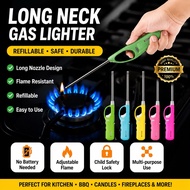 Stove Gas Lighter Pemetik Api Gas Lighter for Kitchen Stove Gas Refillable Jet Lighter