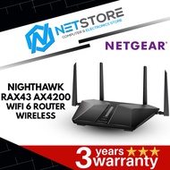NETGEAR NIGHTHAWK RAX43 AX4200 WIFI 6 ROUTER WIRELESS - RAX43-100EUS