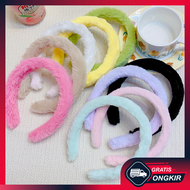 GRATIS ONGKIR - F6406 Aksesoris Rambut Wanita Lucu / Bando Pom Pom Lembut dan Halus / Bando Bulu Pom