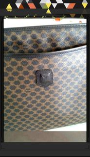 FRANCE  法國 CELINE Triomphe CELINE  Triomphe 雙C logo 拼 Authentic Monogram pattern crossover clutch ba