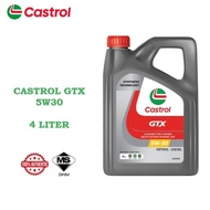 MINYAK CASTROL GTX 5W30 PART SYN 9907 , 4L (MINYAK HITAM KERETA)