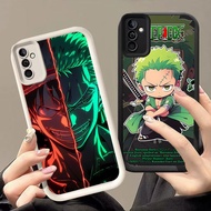 HW-40 Zoro ONE PIECE Shockproof Silicone Casing for Samsung A35 S24 FE A25 A34 S25 A17 A24 A26 Ultra
