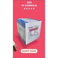GLOFLON IV Cannula Catheter 100PC/BOX (Blue, Pink, Green, Yellow, Grey) – All Gauges 16G-24G