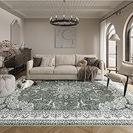 8x10 Feet Rug, Soft Washable Area Rugs for Living Room Bedroom, Stain-Resistant Low Pile Carpet for 