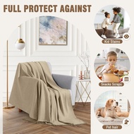 Couch Cover 3 Cushion Sofa with Tassel Chenille Sofa Covers Couch Covers for 3 Cushion Couch Sofa