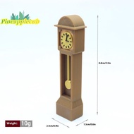[Pineapplecub] Dollhouse Mini Retro Standing Clock Model Miniature Floor Clock Wood Floor Clock Gran