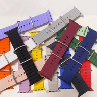 Suitable for Smart Watch Strap Apple Ocean Strap Silicone iwatch Watch Strap Sports 4249S9 Huaqiangb