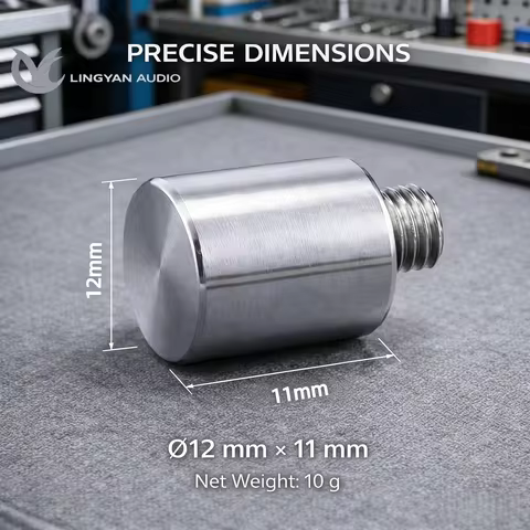 Anti-Skate Weight Replacement for Technics SL-1200 MK2 MK4 MK5, 10g Precision Stainless Steel