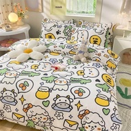 Bed Sheet Set Cartoon Dustproof 3.5 Feet 6 Pounds