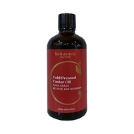 Botanica Culture Organic Cold Pressed Castor Oil (100ml) USDA organic, hexane free (in glass bottle)