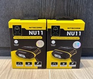 💥全新現貨💥 NITECORE NU11 600mAh 鋰電池 USB-C 揮手感應 白+紅光 夾燈 頭燈 手電 Flashlight