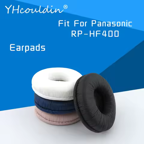 Earpads For Panasonic RP HF400 RP-HF400 Headphone Accessaries Replacement Ear Cushions Wrinkled Leat