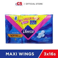 LIBRESSE Maxi Wing 3x16s