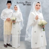 BAJU NIKAH FULL SET PUTIH OFF WHITE ADIRA | BAJU KURUNG NIKAH PUTIH | BAJU MELAYU NIKAH PUTIH | BAJU