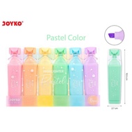 JOYKO HIGHLIGHTER SET OF 6 PASTEL COLORS HL-85-6, HL-86-6 HIGHLIGHTER SET HIGHLIGHTER PEN