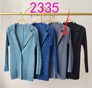 เสื้อสูทคอปกสไตล์เกาหลีจีบกระดุมแถวเดียว2335