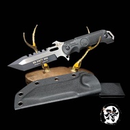 มีดเดินป่า HY7060 วัสดุใบ: DC53วัสดุด้ามจับ: ไนลอนไฟเบอร์กลาส ซองkydex