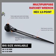 Big size dual ratchet 46 x 50 mm Scaffold Spanner Wrench Double Ratchet Multifunctional Socket