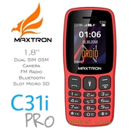 MAXTRON C31i PRO - HP Candybar 18" - DUAL SIM GSM -- BISA GETAR - HP MAXTRON - HP MURAH
