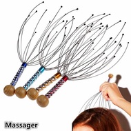 Hand Held Scalp Head Massager Head Relax Massage Tools Neck Stress Relief Massager Release Head anti