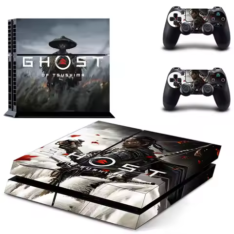 Ghost of Tsushima PS4 Stickers Play station 4 Skin Sticker Decals For PlayStation 4 PS4 Console & Co