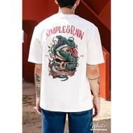 Simple&Raw - TS744 Viper Skull T-Shirt (White)