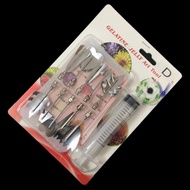 อุปกรณ์ฉีดวุ้น3มิติ ดอกไม้ 3D Gelatin Art 10 หัวเข็มทำวุ้น Jello Jelly art pudding แบบที่ 4