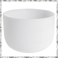 W1(DKCZ) 8Inch Note Perfect Sound Chakra Frosted Quartz Crystal Singing Bowl