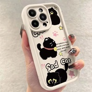 Sad Aesthetic Shell Samsung S24 Fe S25 Ultra A16 A71 A54 A06 A55 A35 Cartoon Case