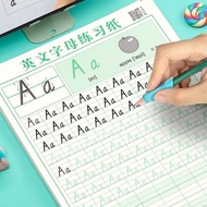 26 English letters practice copybook Italian italic word uppercase and uppercase tracing practice pa