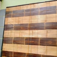 Diskon Tirai Bambu/Kere Bambu Kirai Kerai Bambu Wulung Motif Natural