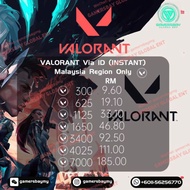 Valorant 3400/4025/7000 Valorant Points Via Valorant Malaysia UID Only