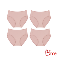 Bme กางเกงชั้นใน รุ่น ME7A83 (แพ็ค 4ตัว สีเดียวกัน) สีดำ สีเบจ สีโอวันติน สีนู้ด
