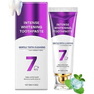 7-Pro Intensive Teeth Whitening Toothpaste, Intense Whitening 7 Pro Toothpaste, Purple Teeth Whiteni