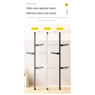 Adjustable Clothes Drying Hanger Rack with Floor To Ceiling Tension Pole