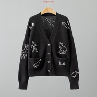 Hectic - Cardigan Blue - Knitwear - Corsvia