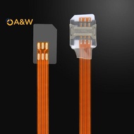 A&W 2FF SIM Standard Positive Reverse Extension Cord Mobile Phone Signal Extension Cord SIM Card Ext