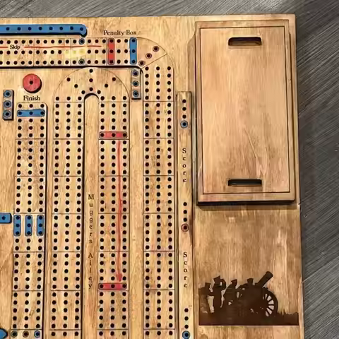 Y88D 2024 Cribbage Wars Historical Strategic Board Game for Party Gatherings