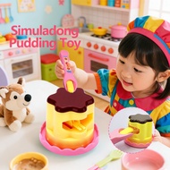 ST Pudding Feeding Toy Pudding Jelly Set Pretend Play Play House Toys Simulation Pudding Toy Kids