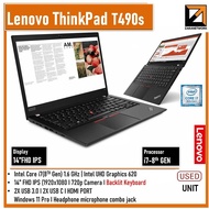 LENOVO ThinkPad T490s (1 YEAR WARRANTY T&C) Core i7-8th GEN 14" FHD 40GB RAM Win 11