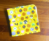 訂製款=日本棉布手帕=貓咪仙貝 = 黃綠色