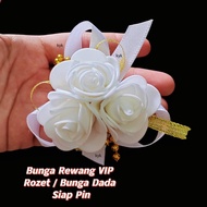 1pcs Event Corsage Ready Stock Bunga Rewang 3bunga Kendarat VIP Bunga Kendarat