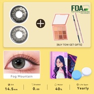 Midroo Soft Contact Lens Fog Mountain Graded 0.00 Natural  Contact Lens 14.2mm Annual Disposable