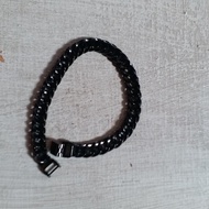 gelang rantai emas hitam/black gold 17k 750 asli original